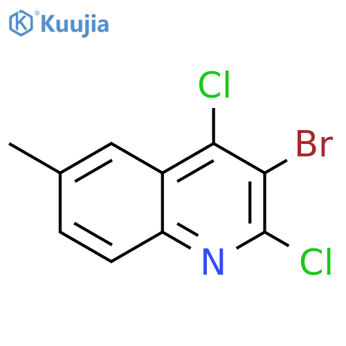 3-Bromo-2,4-dichloro-6-methylquinoline structure