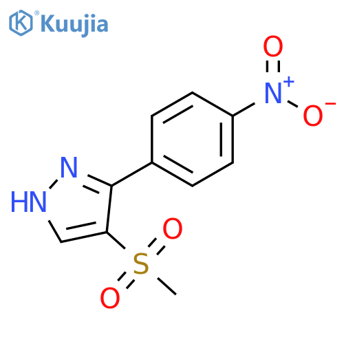 4-Methanesulfonyl-3-(4-nitro-phenyl)-1H-pyrazole structure