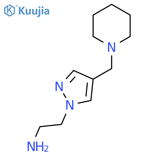 {2-[4-(Piperidin-1-ylmethyl)-1H-pyrazol-1-yl]ethyl}amine structure