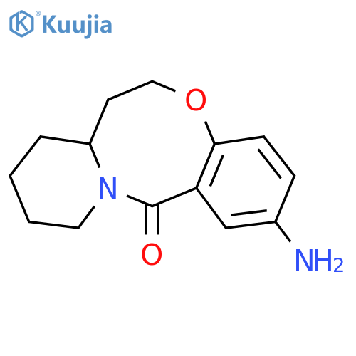 5-amino-9-oxa-1-azatricyclo[10.4.0.0^{3,8}]hexadeca-3,5,7-trien-2-one structure