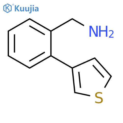 1-[2-(thiophen-3-yl)phenyl]methanamine structure