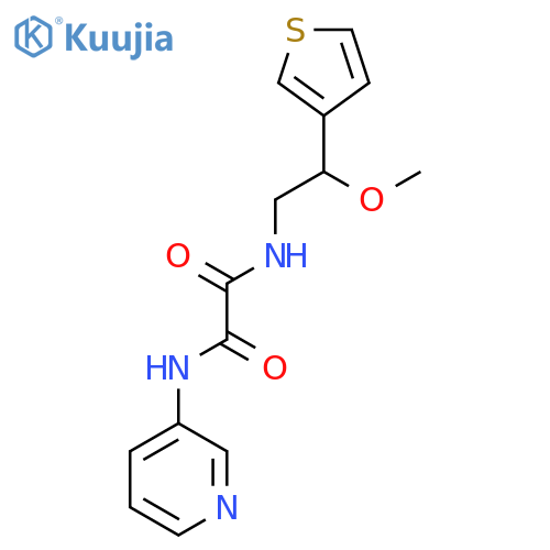 N-2-methoxy-2-(thiophen-3-yl)ethyl-N'-(pyridin-3-yl)ethanediamide structure