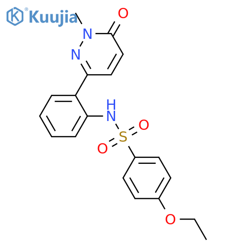 4-ethoxy-N-2-(1-methyl-6-oxo-1,6-dihydropyridazin-3-yl)phenylbenzene-1-sulfonamide structure