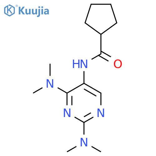 N-2,4-bis(dimethylamino)pyrimidin-5-ylcyclopentanecarboxamide structure