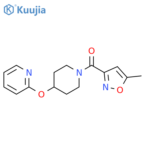 2-{[1-(5-methyl-1,2-oxazole-3-carbonyl)piperidin-4-yl]oxy}pyridine structure