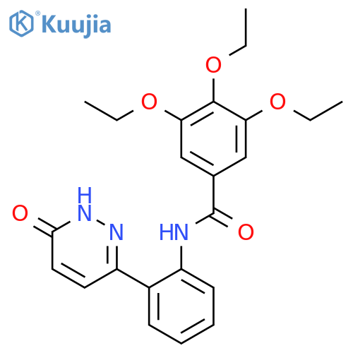 3,4,5-triethoxy-N-2-(6-oxo-1,6-dihydropyridazin-3-yl)phenylbenzamide structure