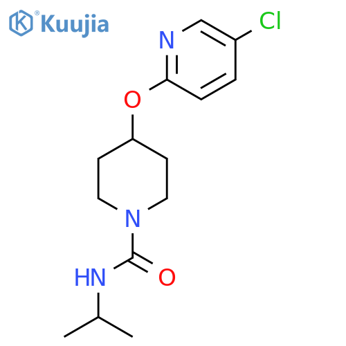 4-[(5-chloropyridin-2-yl)oxy]-N-(propan-2-yl)piperidine-1-carboxamide structure
