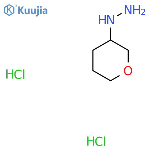 tetrahydropyran-3-ylhydrazine dihydrochloride structure