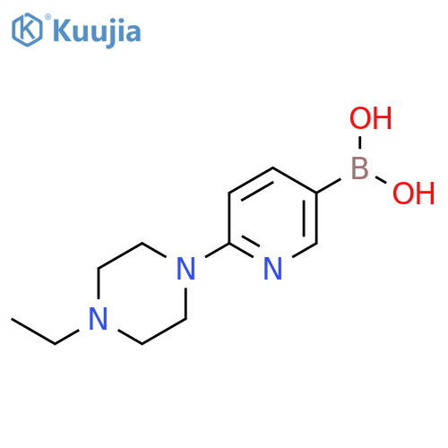 (6-(4-Ethylpiperazin-1-yl)pyridin-3-yl)boronic acid structure