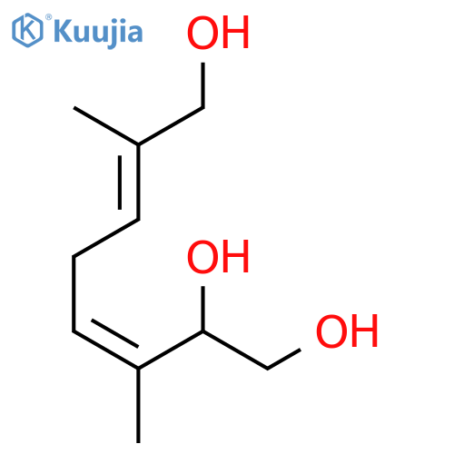 (3Z,6E)-3,7-dimethyl-3,6-octadiene-1,2,8-triol structure