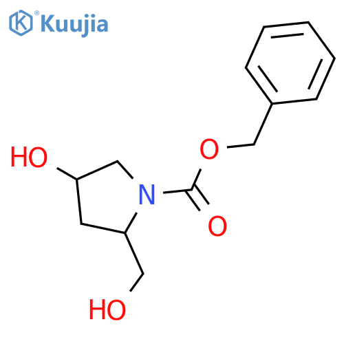 benzyl (2R,4S)-4-hydroxy-2-(hydroxymethyl)pyrrolidine-1-carboxylate structure