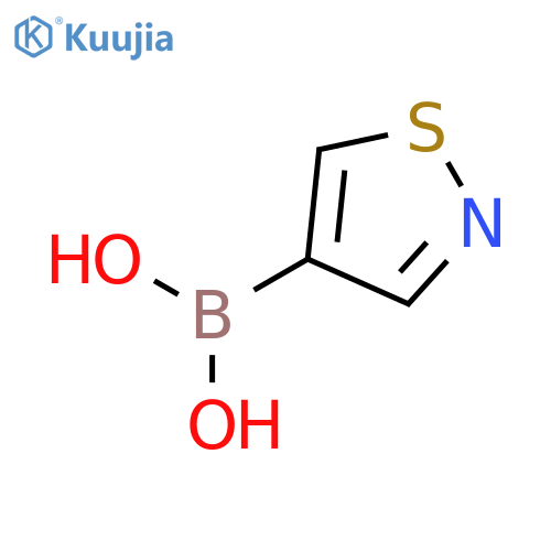 Isothiazole-4-boronic acid structure