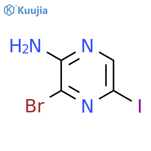 3-Bromo-5-iodopyrazin-2-amine structure