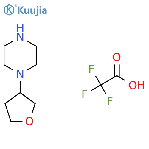 1-(Tetrahydrofuran-3-yl)piperazinetrifluoroacetic acid salt structure