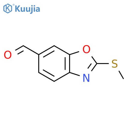 2-(Methylthio)benzo[d]oxazole-6-carboxaldehyde structure