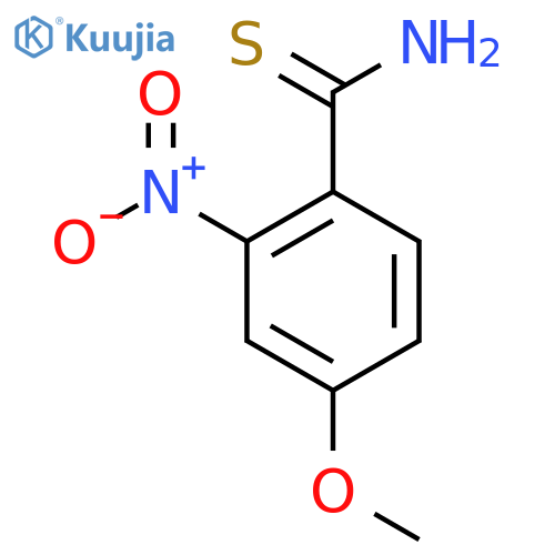 4-Methoxy-2-nitrobenzenecarbothioamide structure