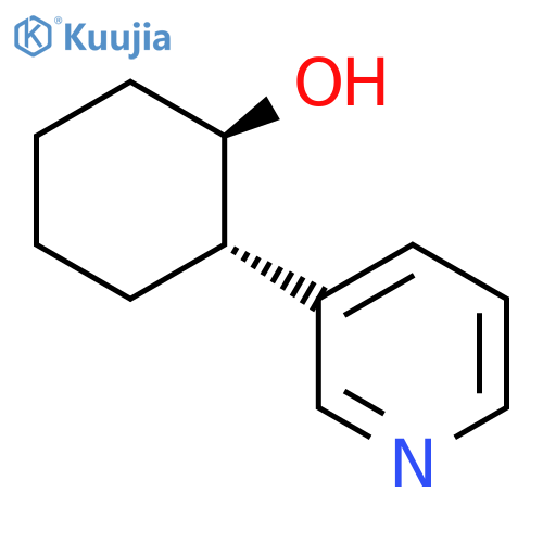 rac-(1R,2S)-2-(pyridin-3-yl)cyclohexan-1-ol structure