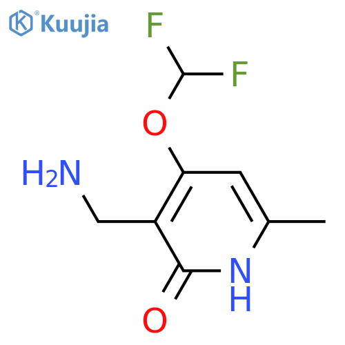3-(aminomethyl)-4-(difluoromethoxy)-6-methyl-1,2-dihydropyridin-2-one structure