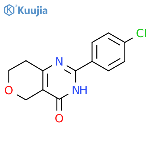 2-(4-Chlorophenyl)-7,8-dihydro-3H-pyrano[4,3-D]pyrimidin-4(5H)-one structure