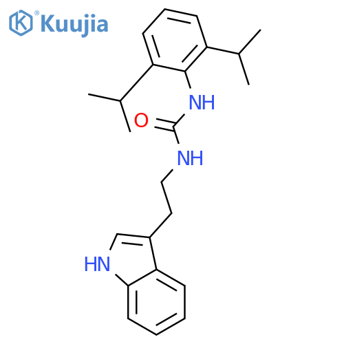 Urea,N-[2,6-bis(1-methylethyl)phenyl]-N'-[2-(1H-indol-3-yl)ethyl]- structure