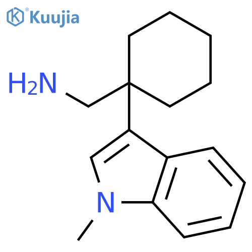 1-(1-methyl-1H-indol-3-yl)cyclohexylmethanamine structure