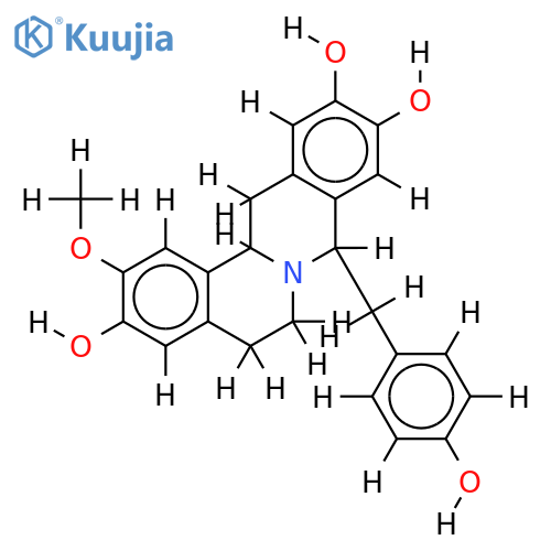 (-)-8beta-(4'-hydroxybenzyl)-2-methoxyberbin-3,10,11-triol structure