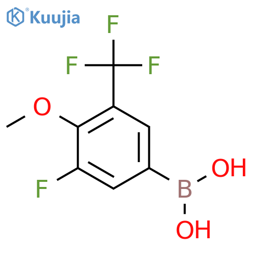 3-Fluoro-4-methoxy-5-trifluoromethylphenylboronic acid structure