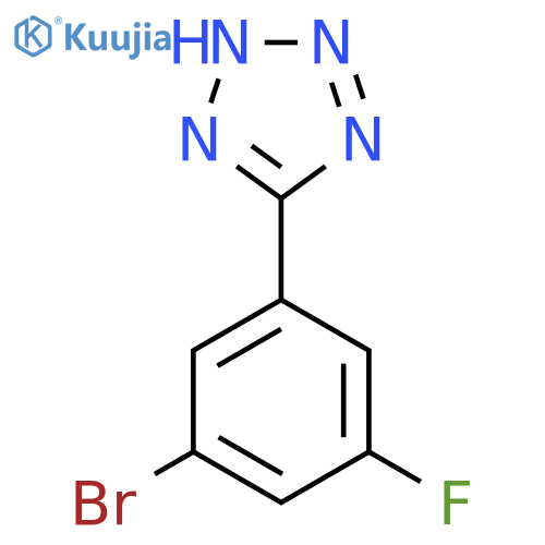 5-(3-Bromo-5-fluorophenyl)-2H-tetrazole structure