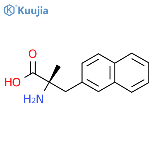 (2S)-2-amino-2-methyl-3-(2-naphthyl)propanoic acid structure
