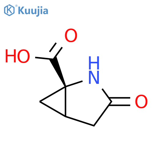 (1S,5S)-3-oxo-2-azabicyclo[3.1.0]hexane-1-carboxylic acid structure