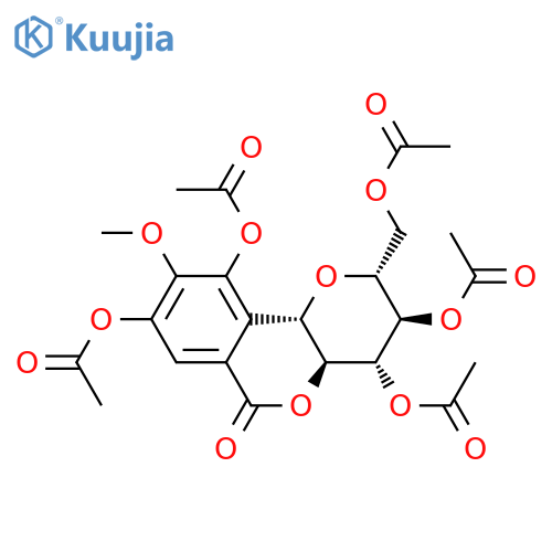 Bergenin pentaacetate structure