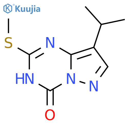 8-Isopropyl-2-(methylthio)pyrazolo[1,5-a][1,3,5]triazin-4-ol structure