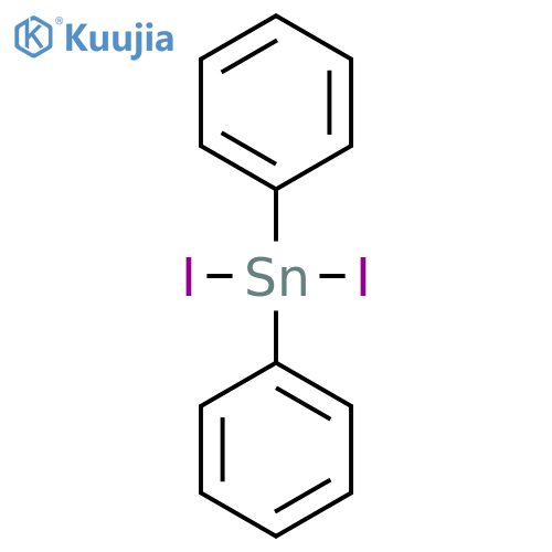 Stannane, diiododiphenyl- structure