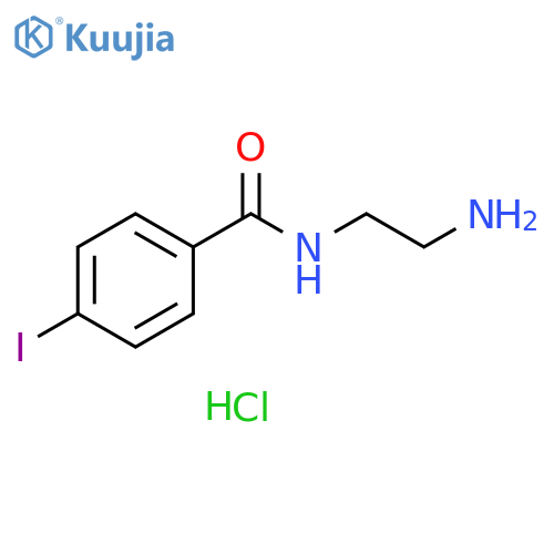 N-(2-aminoethyl)-4-iodobenzamide hydrochloride structure