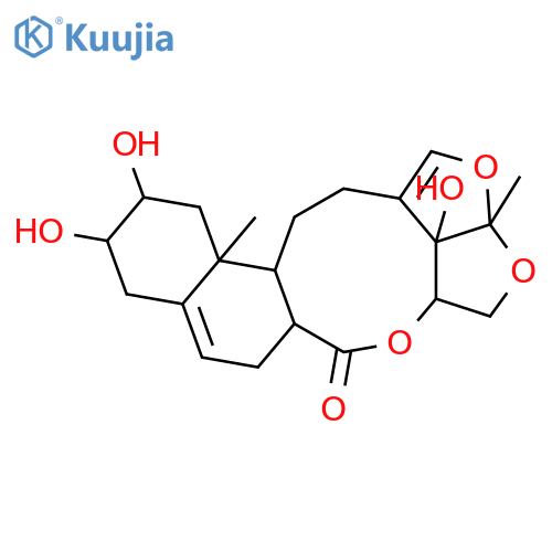 6H-2,3,5-Trioxapentaleno[1',6':5,6,7]cyclonona[1,2-a]naphthalen-6-one, 2a,4,4a,6a,7,9,10,11,12,12a,12b,13,14,14b-tetradecahydro-10,11,14b-trihydroxy-2a,12a-dimethyl-, (2aR,4aS,6aR,10R,11R,12aR,12bS,14bS)- (9CI) structure