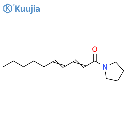 1-(pyrrolidin-1-yl)deca-2,4-dien-1-one structure