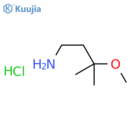 3-methoxy-3-methylbutan-1-amine hydrochloride structure
