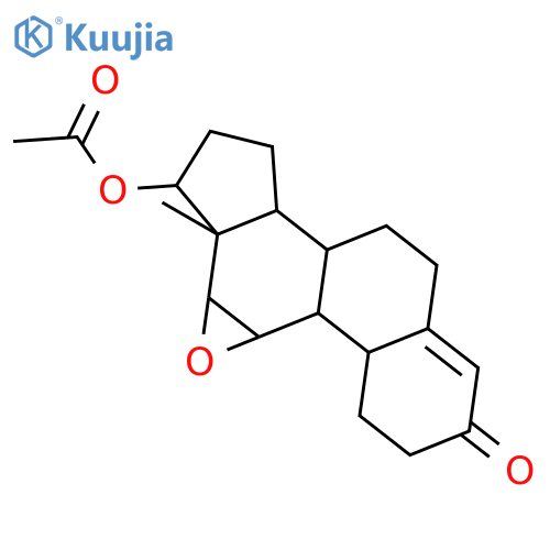 17β-acetyloxy-11,12-epoxyestr-4,9-diene-3-one structure