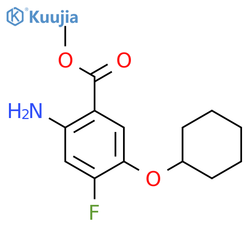Methyl 2-amino-5-(cyclohexyloxy)-4-fluorobenzoate structure
