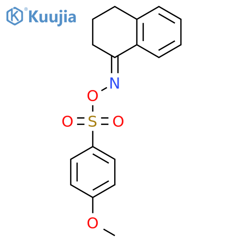 1(2H)-Naphthalenone, 3,4-dihydro-, O-[(4-methoxyphenyl)sulfonyl]oxime structure