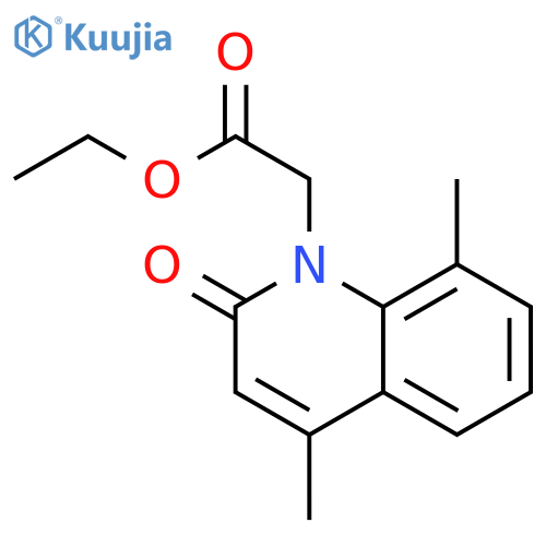 1(2H)-Quinolineacetic acid, 4,8-dimethyl-2-oxo-, ethyl ester structure