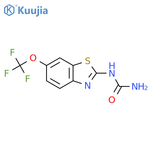 N-[6-(Trifluoromethoxy)-2-benzothiazolyl]urea structure