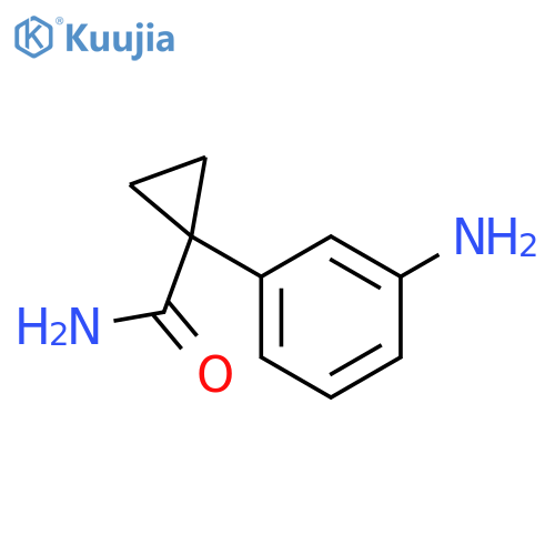 1-(3-aminophenyl)cyclopropanecarboxamide structure
