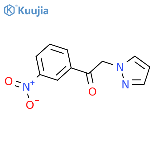 1-(3-Nitrophenyl)-2-pyrazol-1-ylethanone structure