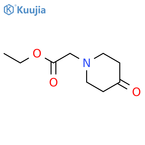 ethyl 2-(4-oxopiperidin-1-yl)acetate structure