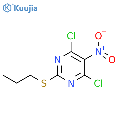 4,6-Dichloro-5-nitro-2-(propylthio)pyrimidine structure