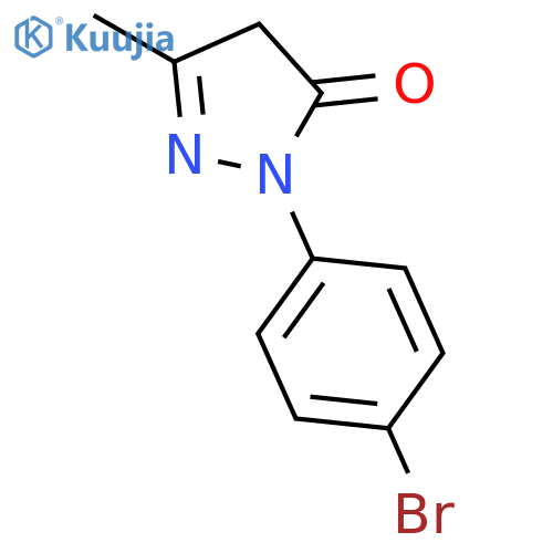 1-(4-bromophenyl)-3-methyl-4,5-dihydro-1H-pyrazol-5-one structure
