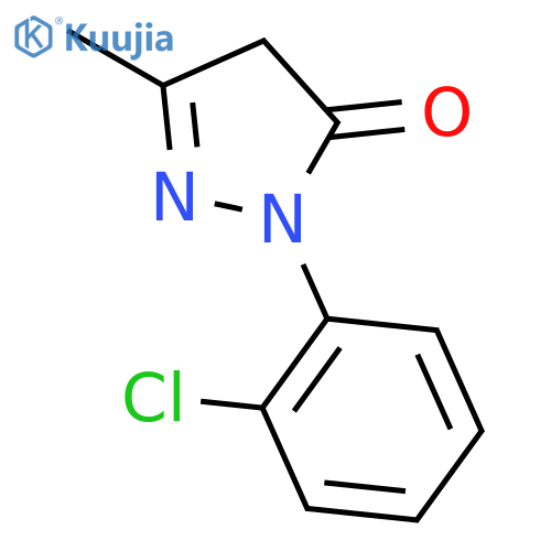 1-(2-Chlorophenyl)-3-methyl-2-pyrazolin-5-one structure