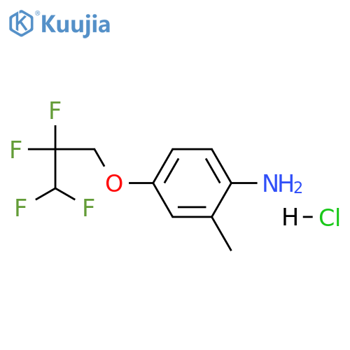 2-methyl-4-(2,2,3,3-tetrafluoropropoxy)aniline:hydrochloride structure