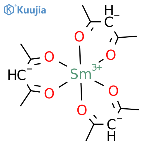 Samarium,tris(2,4-pentanedionato-kO2,kO4)-, (OC-6-11)- structure